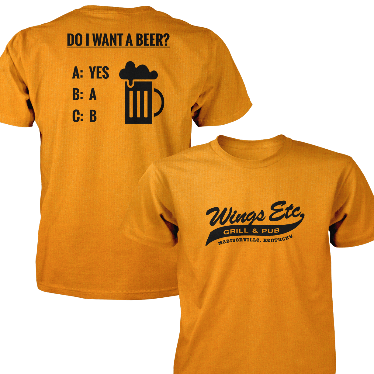 Wings Etc. Do I Want A Beer? - Next Level Premium Cvc Crew T-Shirt - Madisonville Kentucky
