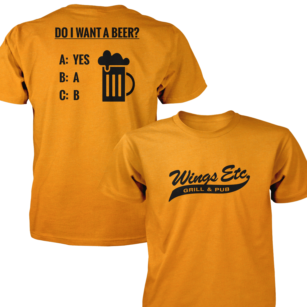 Wings Etc. Do I Want A Beer? - Next Level Premium Cvc Crew T-Shirt