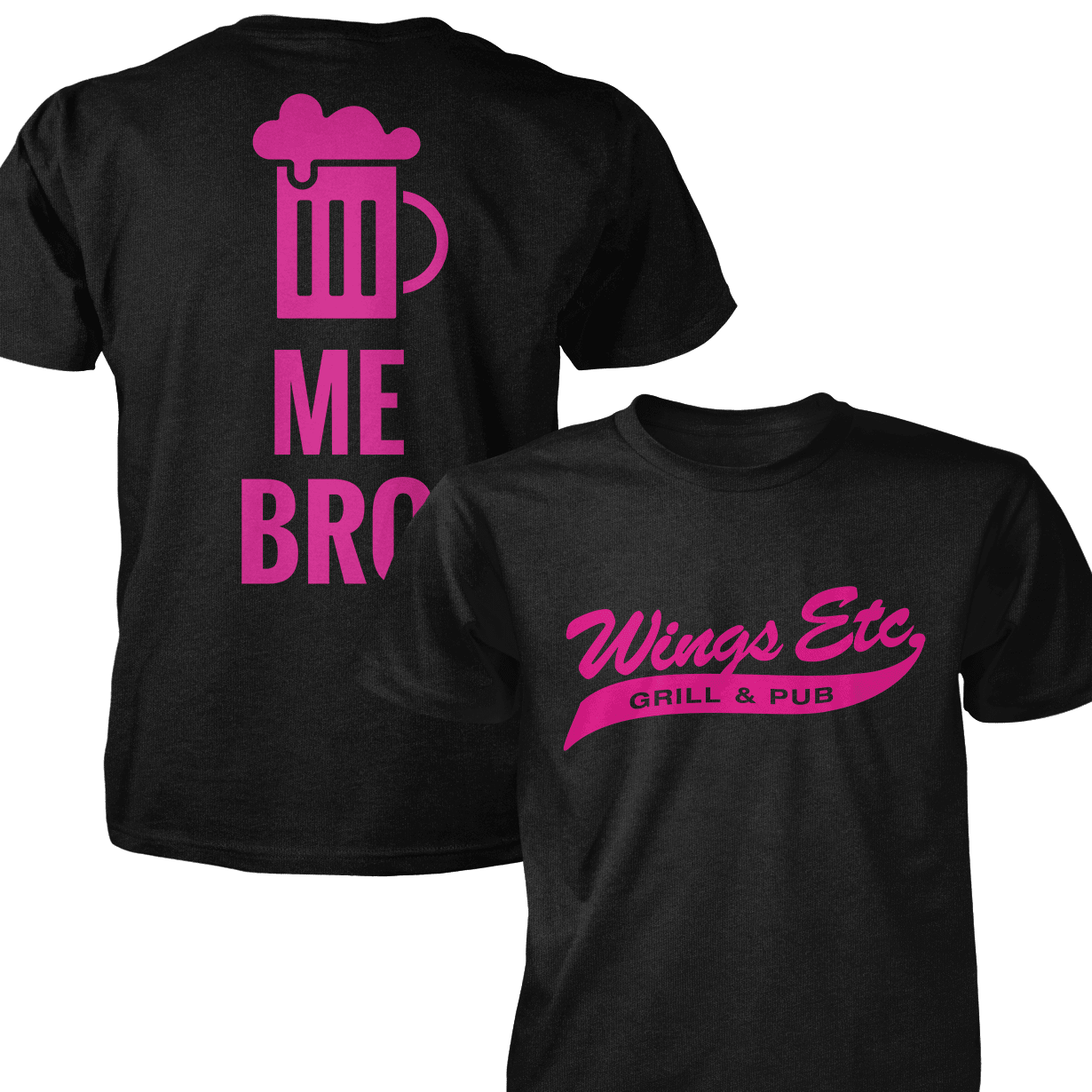 Wings Etc. Beer Me Bro - Next Level Premium Cvc Crew T-Shirt
