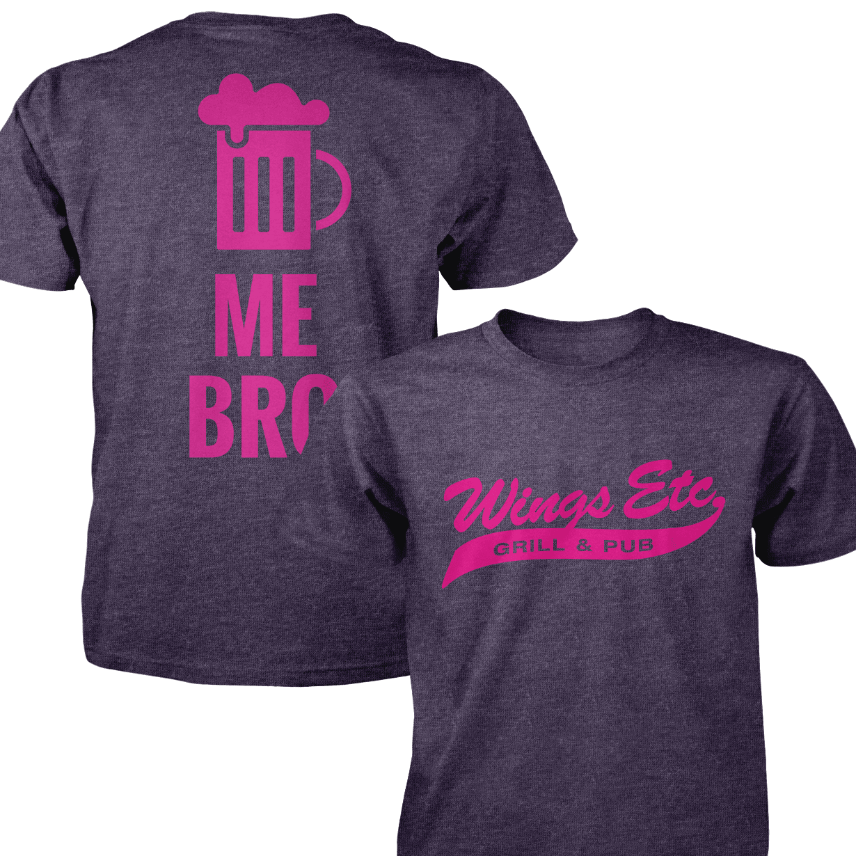 Wings Etc. Beer Me Bro - Next Level Premium Cvc Crew T-Shirt