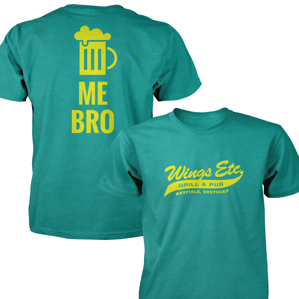 Wings Etc. Beer Me Bro - Next Level Premium Cvc Crew T-Shirt - Mayfield Kentucky