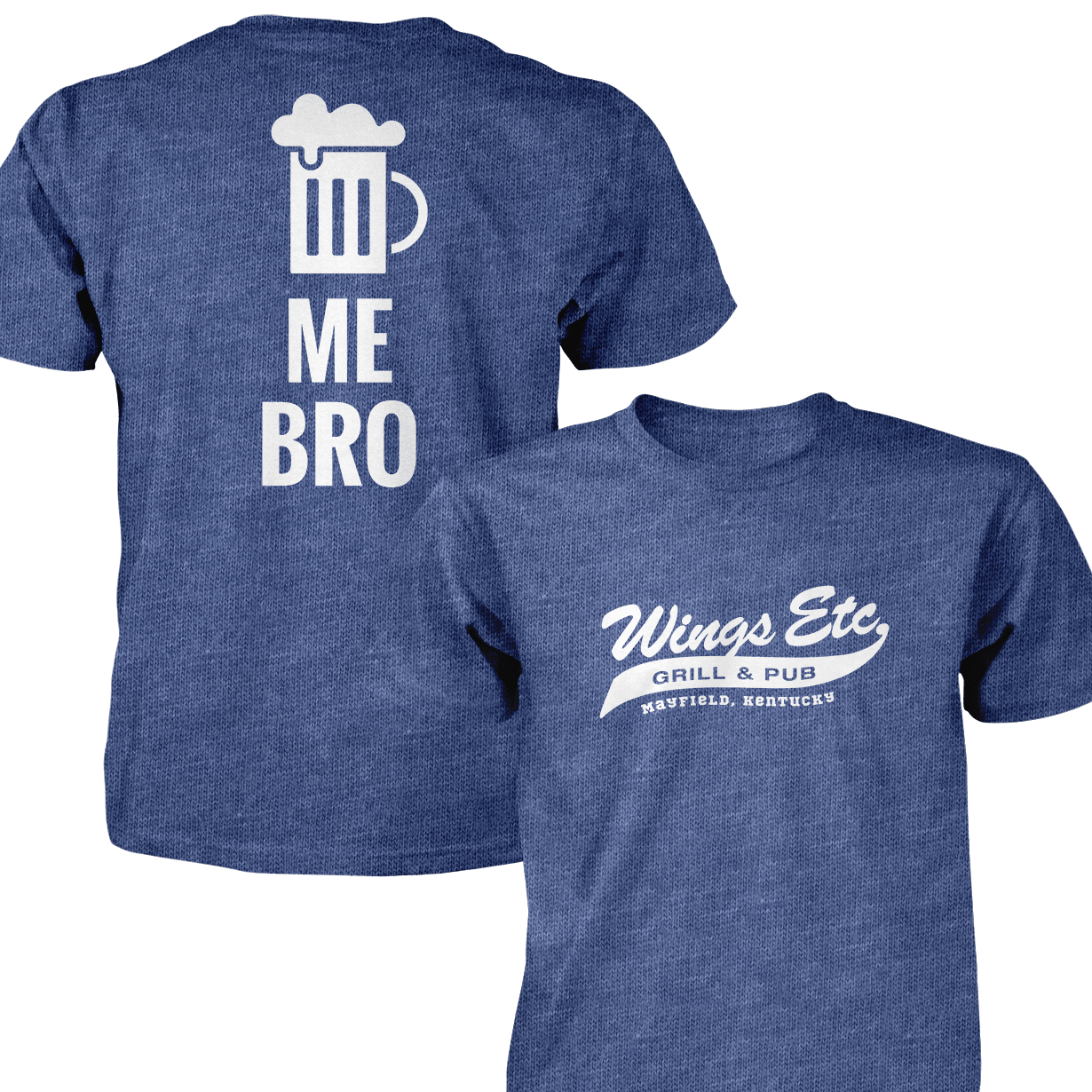 Wings Etc. Beer Me Bro - Next Level Premium Cvc Crew T-Shirt - Mayfield Kentucky