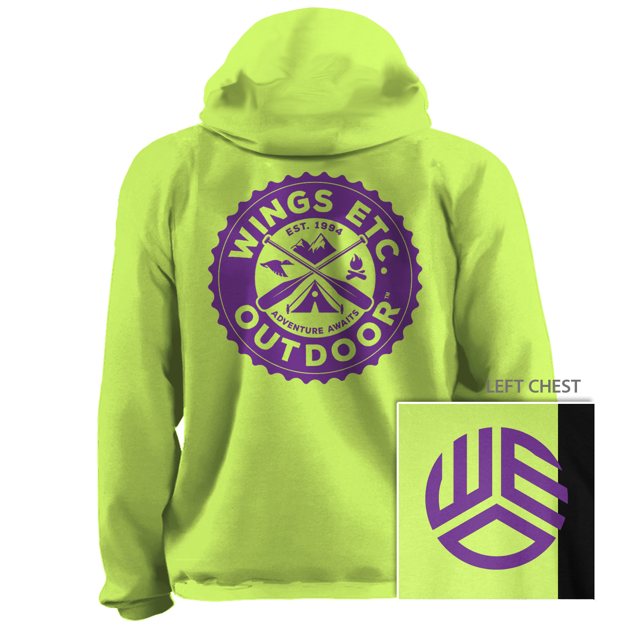 Wings Etc. Outdoor: Mountain Camp - Fleece Pullover Hoodie