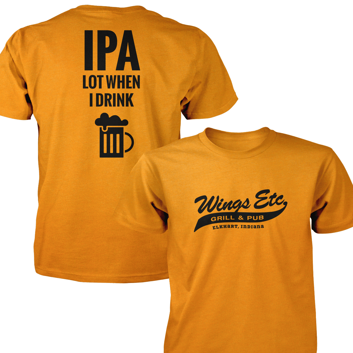Wings Etc. Ipa Lot - Next Level Premium Cvc Crew T-Shirt - Elkhart Indiana