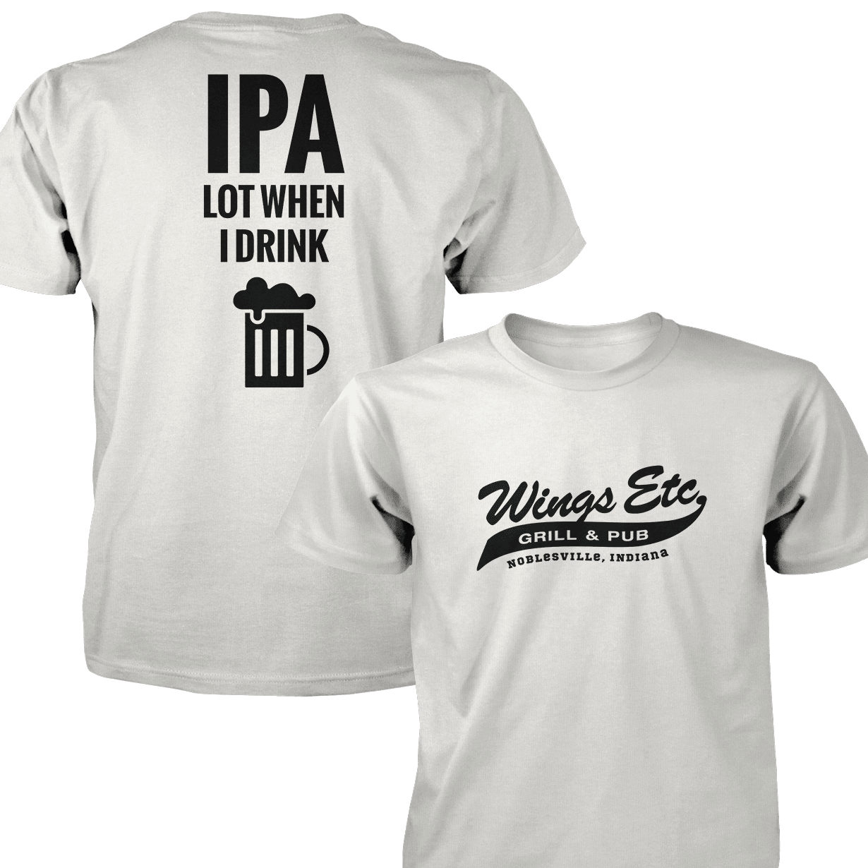 Wings Etc. Ipa Lot - Next Level Premium Cvc Crew T-Shirt - Noblesville Indiana