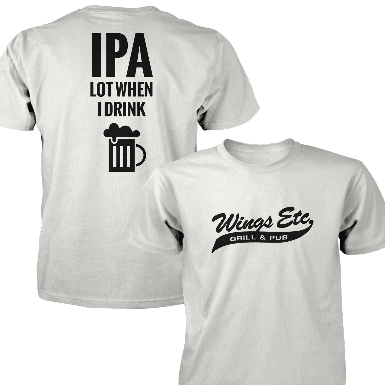 Wings Etc. Ipa Lot - Next Level Premium Cvc Crew T-Shirt