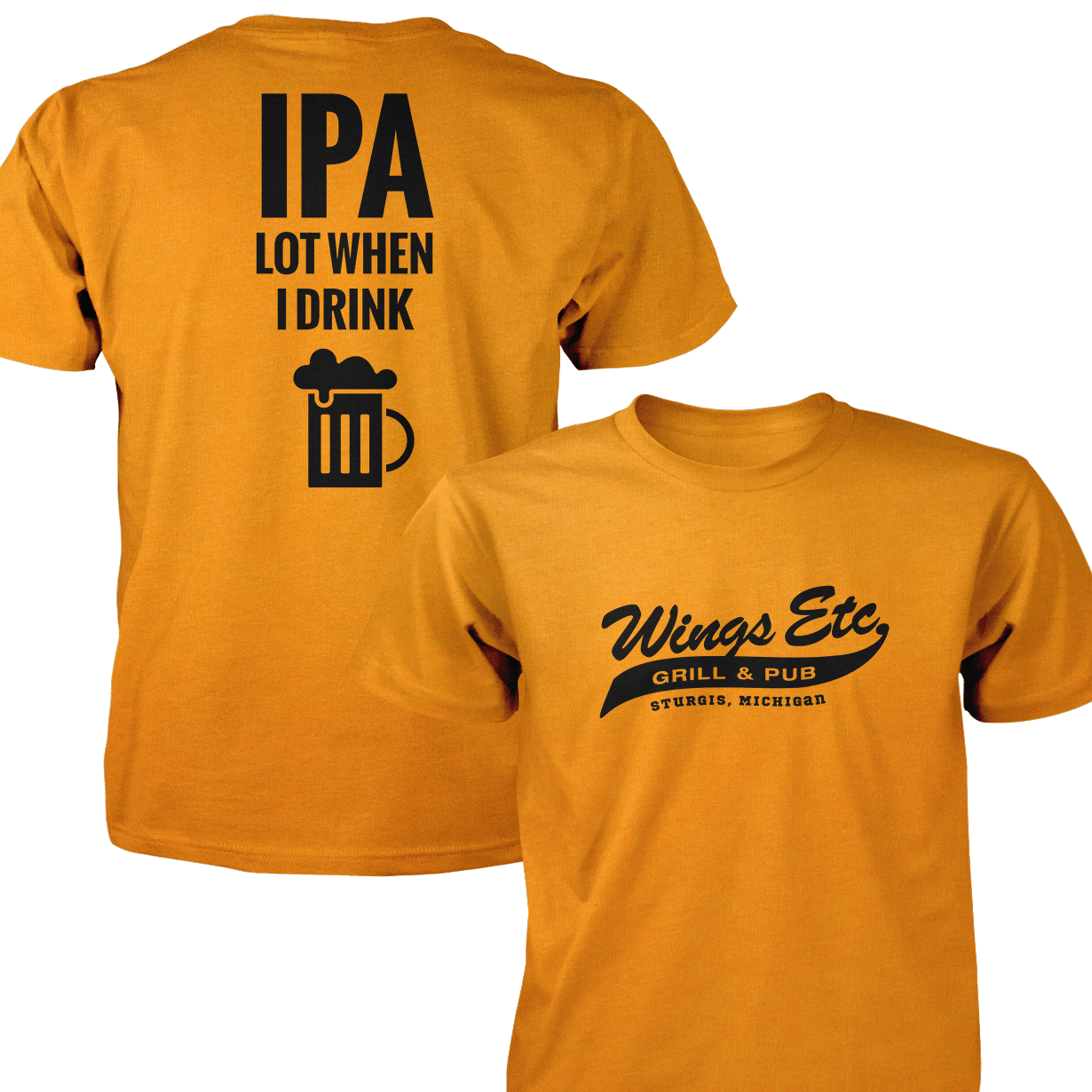 Wings Etc. Ipa Lot - Next Level Premium Cvc Crew T-Shirt - Sturgis Michigan