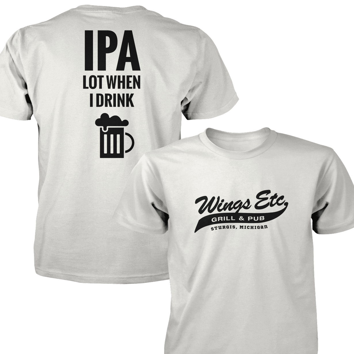 Wings Etc. Ipa Lot - Next Level Premium Cvc Crew T-Shirt - Sturgis Michigan