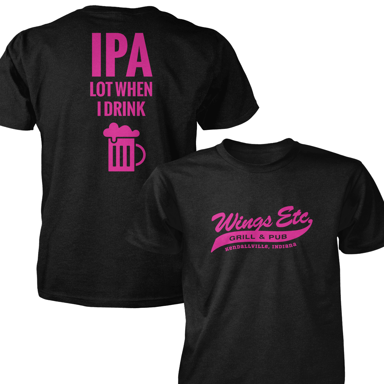 Wings Etc. Ipa Lot - Next Level Premium Cvc Crew T-Shirt - Kendallville Indiana