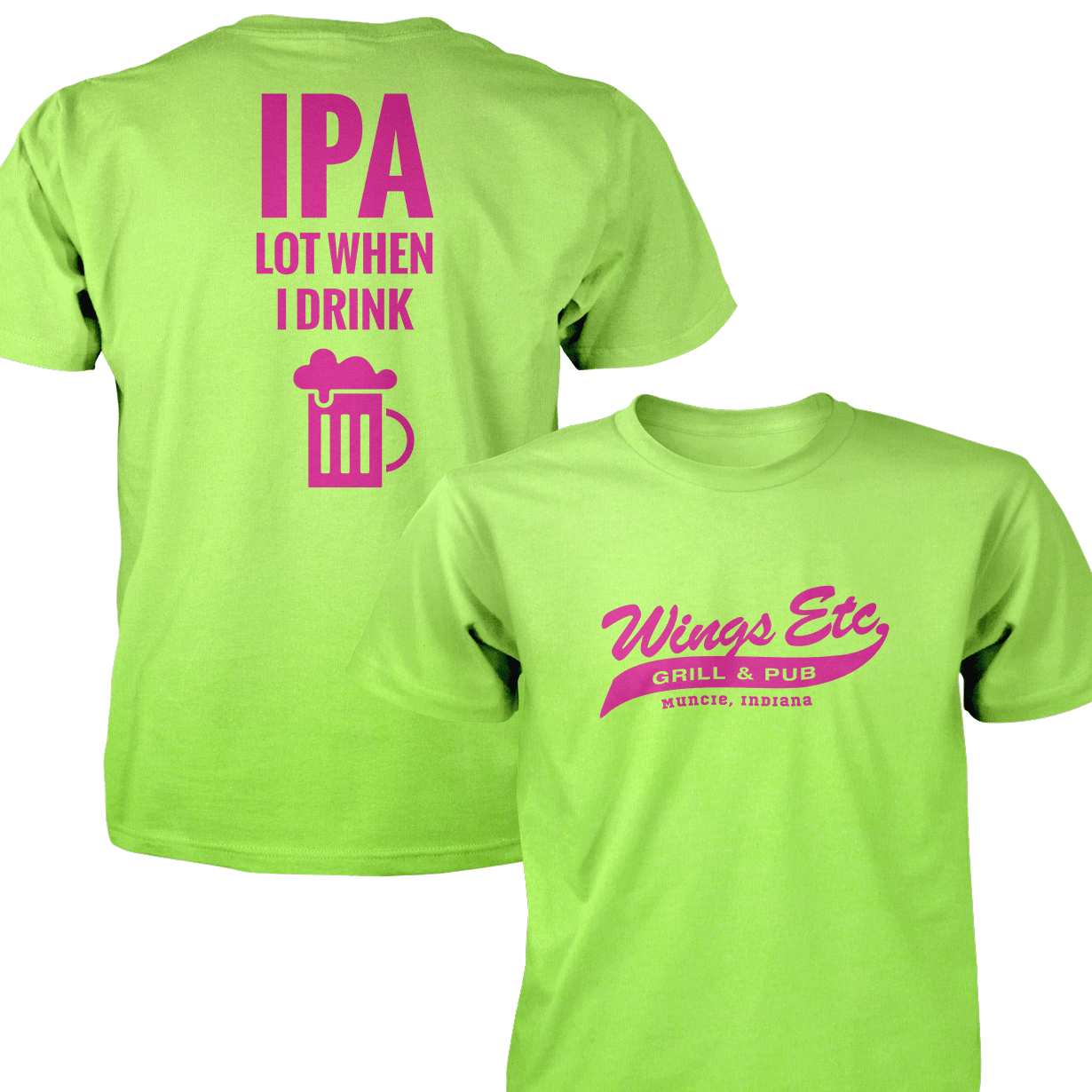 Wings Etc. Ipa Lot - Next Level Premium Cvc Crew T-Shirt - Muncie Indiana
