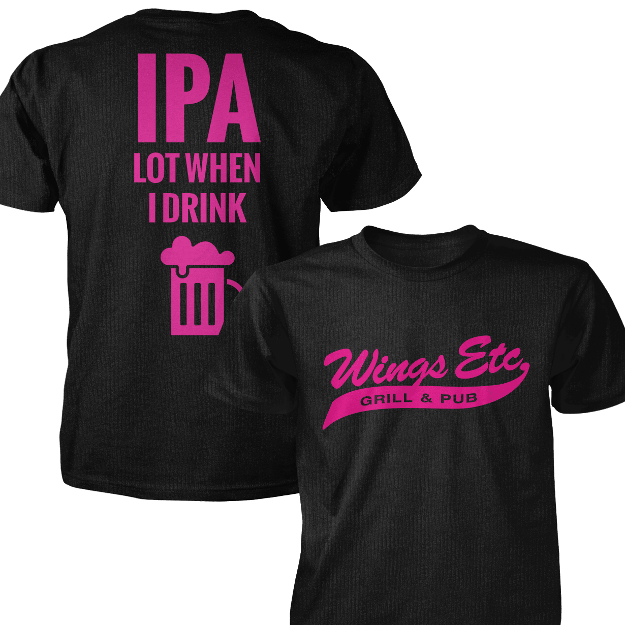 Wings Etc. Ipa Lot - Next Level Premium Cvc Crew T-Shirt