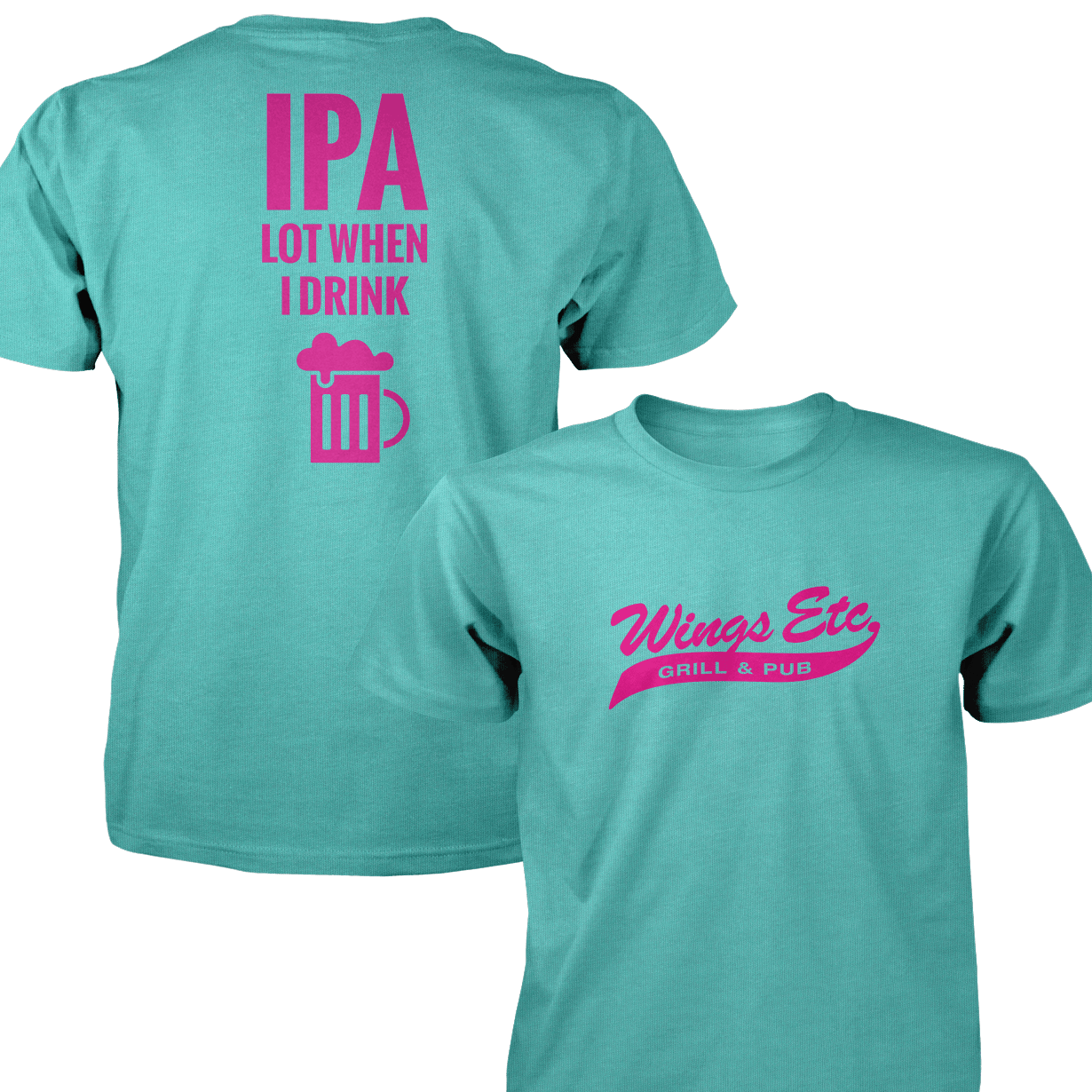 Wings Etc. Ipa Lot - Next Level Premium Cvc Crew T-Shirt