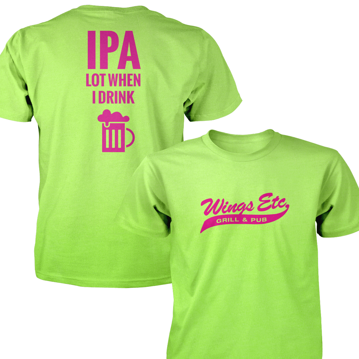 Wings Etc. Ipa Lot - Next Level Premium Cvc Crew T-Shirt