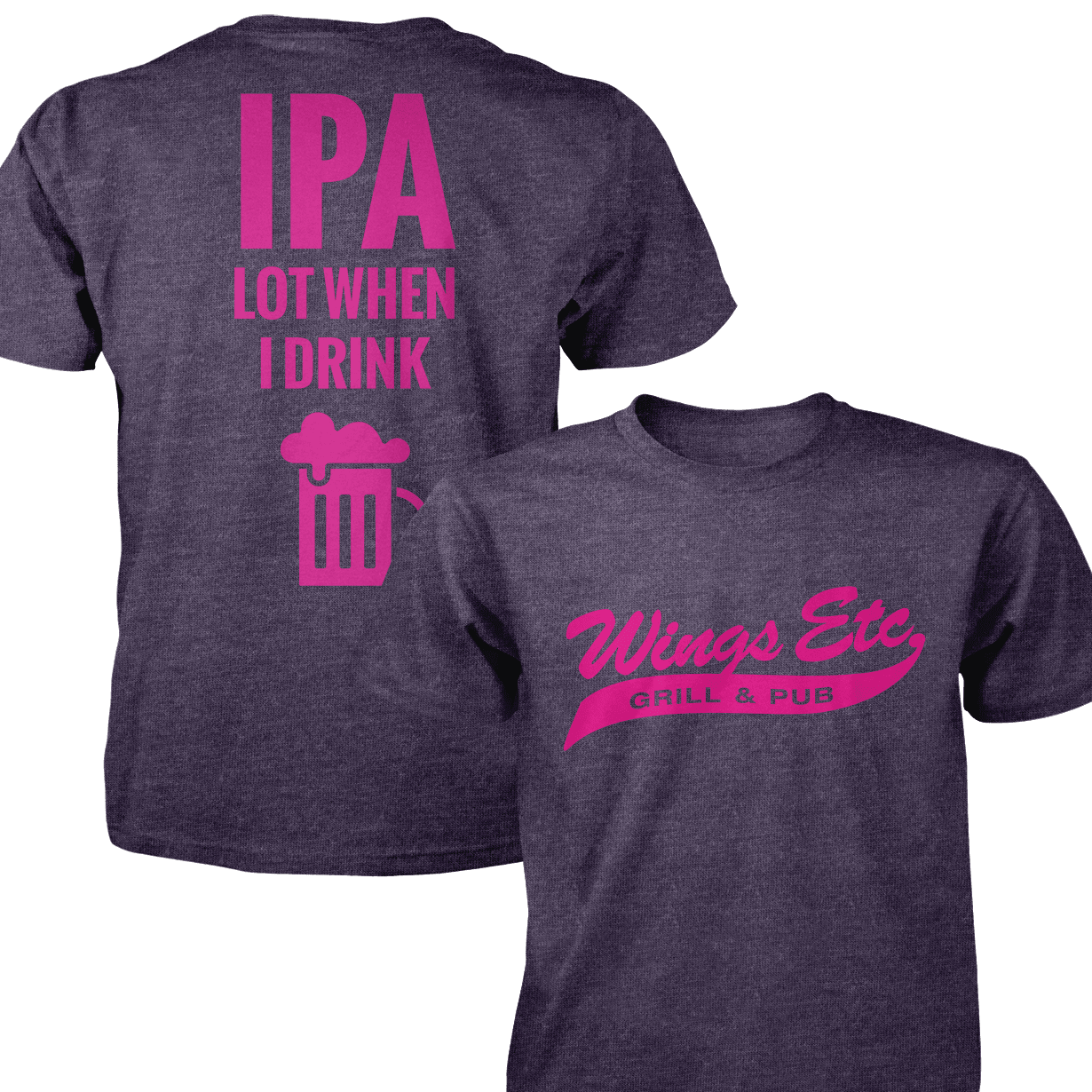 Wings Etc. Ipa Lot - Next Level Premium Cvc Crew T-Shirt