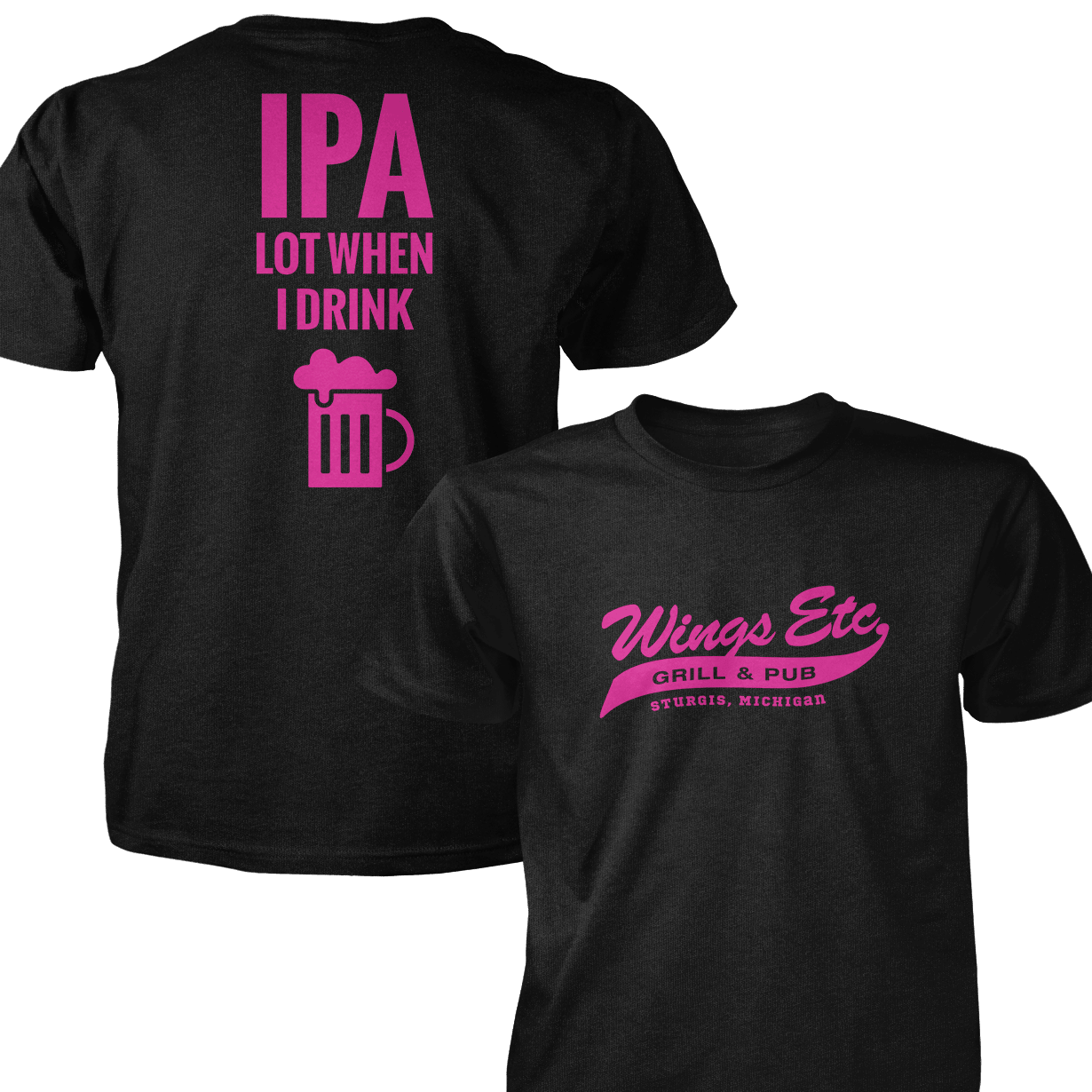 Wings Etc. Ipa Lot - Next Level Premium Cvc Crew T-Shirt - Sturgis Michigan