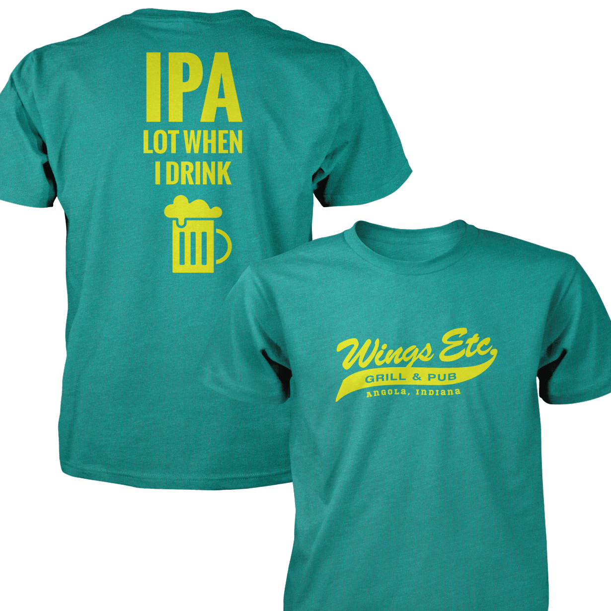 Wings Etc. Ipa Lot - Next Level Premium Cvc Crew T-Shirt - Angola Indiana