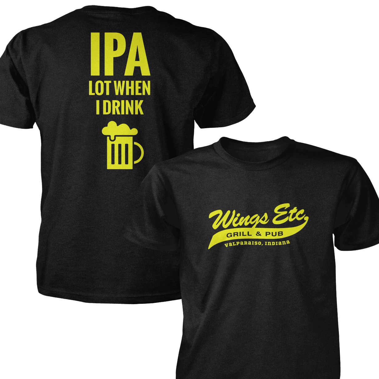 Wings Etc. Ipa Lot - Next Level Premium Cvc Crew T-Shirt - Valparaiso Indiana