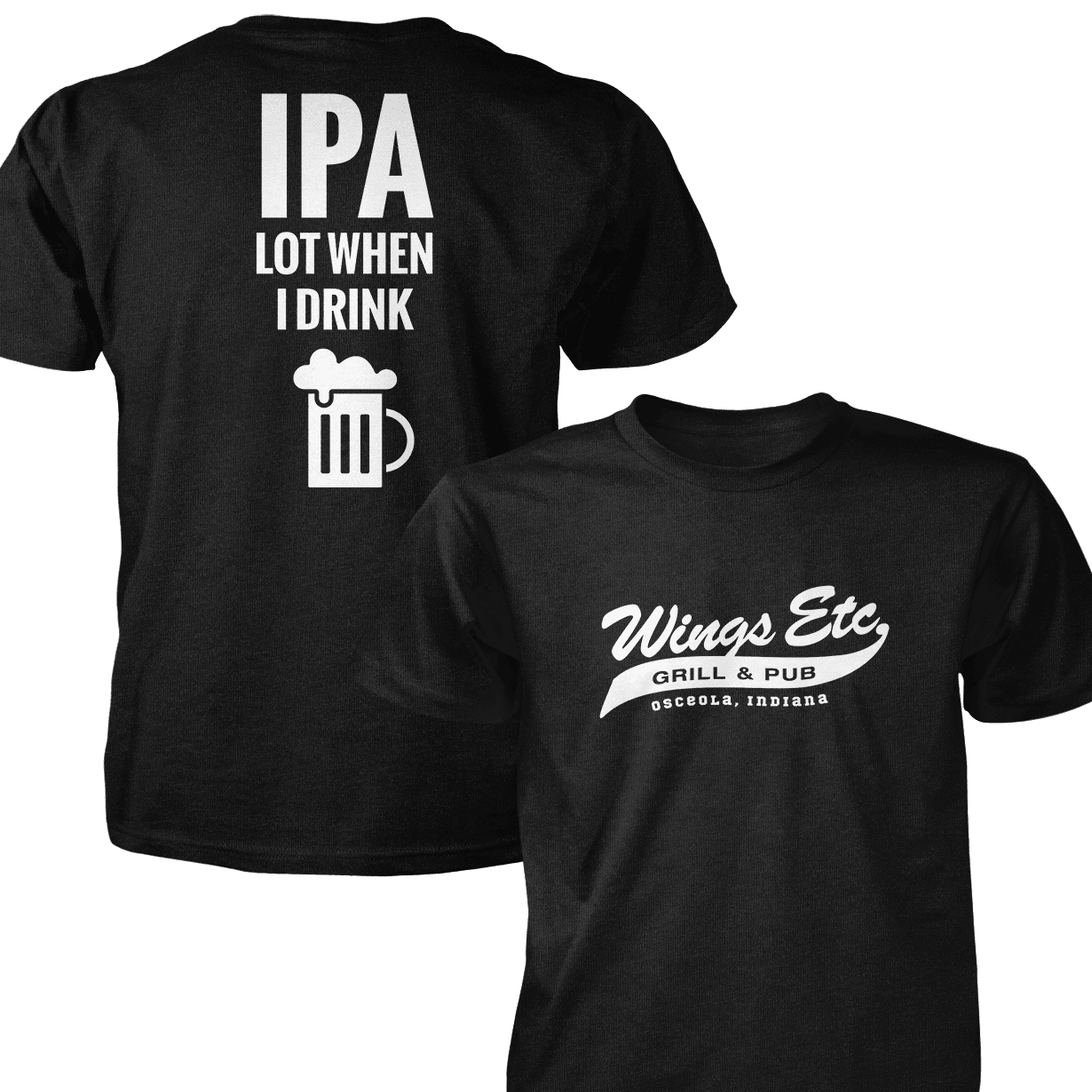 Wings Etc. Ipa Lot - Next Level Premium Cvc Crew T-Shirt - Osceola Indiana