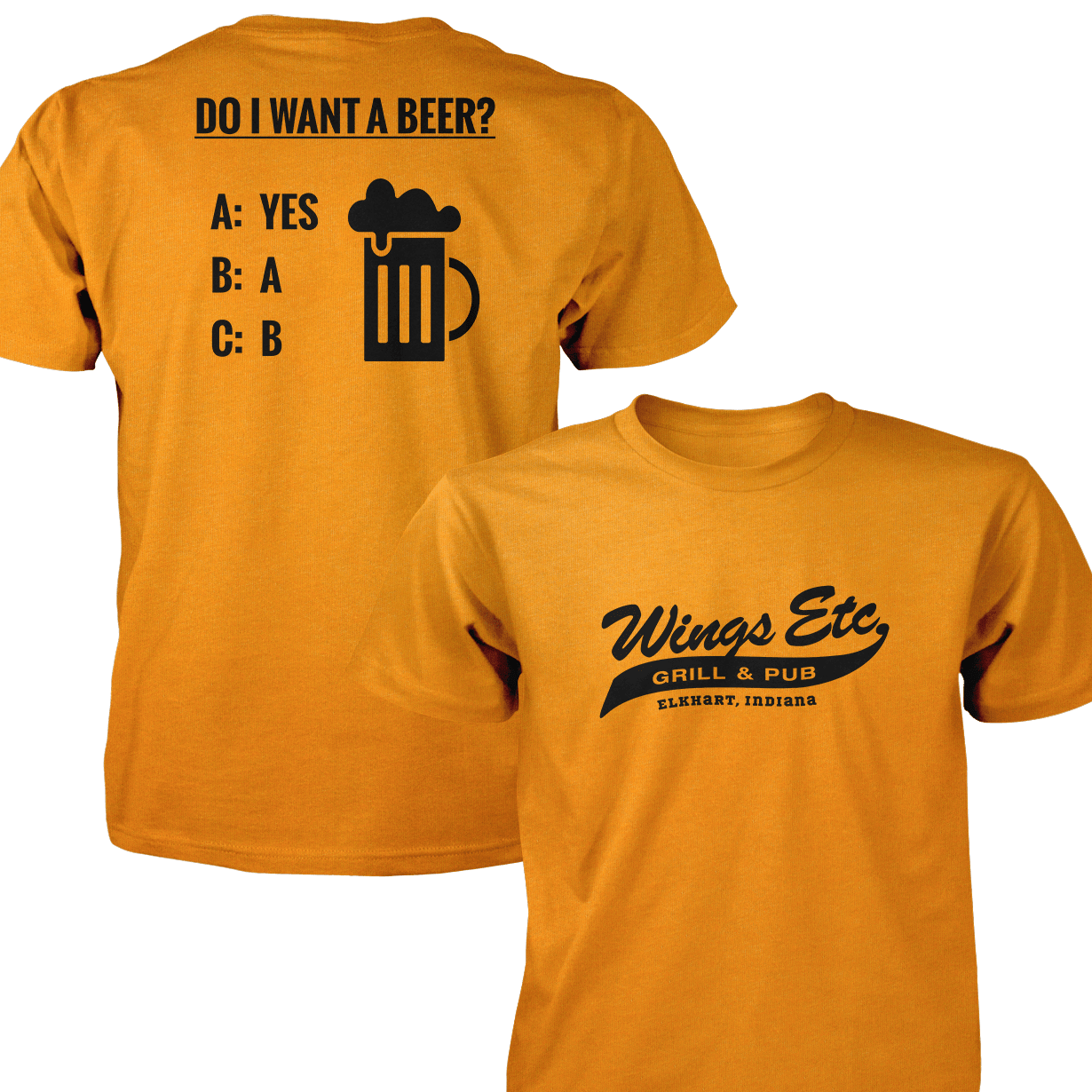 Wings Etc. Do I Want A Beer? - Next Level Premium Cvc Crew T-Shirt - Dunlap Indiana