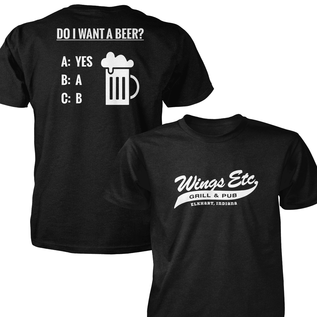 Wings Etc. Do I Want A Beer? - Next Level Premium Cvc Crew T-Shirt - Dunlap Indiana