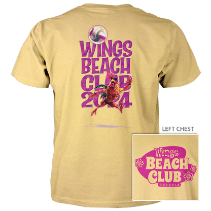 Wings Beach Club (Shape) - Next Level Premium Cvc Crew T-Shirt