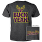 Wings Etc. Outdoor: Buck Yeah (Yellow) - Next Level Premium Cvc Crew T-Shirt