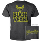 Wings Etc. Outdoor: Buck Yeah (Yellow) - Next Level Premium Cvc Crew T-Shirt