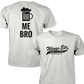 Wings Etc. Beer Me Bro - Next Level Premium Cvc Crew T-Shirt - Kalamazoo Michigan