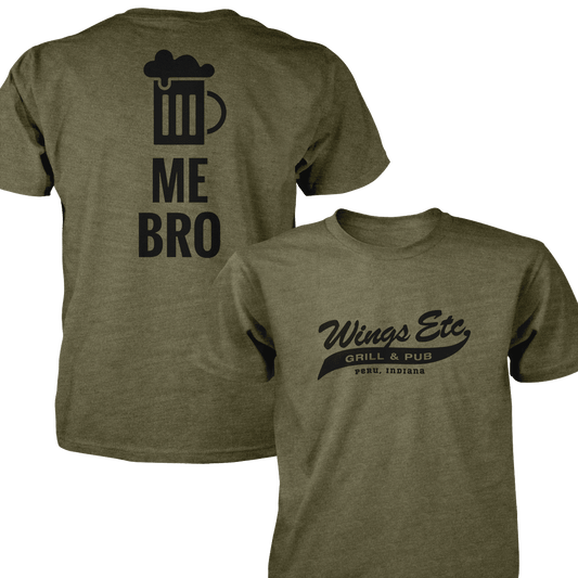 Wings Etc. Beer Me Bro - Next Level Premium Cvc Crew T-Shirt - Peru Indiana