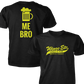 Wings Etc. Beer Me Bro - Next Level Premium Cvc Crew T-Shirt - Osceola Indiana