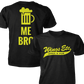 Wings Etc. Beer Me Bro - Next Level Premium Cvc Crew T-Shirt