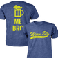 Wings Etc. Beer Me Bro - Next Level Premium Cvc Crew T-Shirt