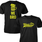 Wings Etc. Beer Me Bro - Next Level Premium Cvc Crew T-Shirt - Valparaiso Indiana