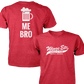 Wings Etc. Beer Me Bro - Next Level Premium Cvc Crew T-Shirt - Brazil Indiana
