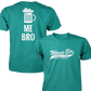 Wings Etc. Beer Me Bro - Next Level Premium Cvc Crew T-Shirt - Brazil Indiana