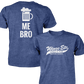 Wings Etc. Beer Me Bro - Next Level Premium Cvc Crew T-Shirt - Elkhart Indiana