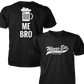 Wings Etc. Beer Me Bro - Next Level Premium Cvc Crew T-Shirt - Eaton Ohio
