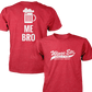 Wings Etc. Beer Me Bro - Next Level Premium Cvc Crew T-Shirt - Evansville Indiana