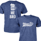 Wings Etc. Beer Me Bro - Next Level Premium Cvc Crew T-Shirt - Evansville Indiana