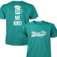 Wings Etc. Beer Me Bro - Next Level Premium Cvc Crew T-Shirt - Evansville Indiana