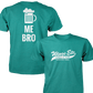 Wings Etc. Beer Me Bro - Next Level Premium Cvc Crew T-Shirt - Granbury Texas