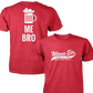 Wings Etc. Beer Me Bro - Next Level Premium Cvc Crew T-Shirt - Huntington Indiana