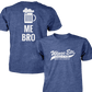 Wings Etc. Beer Me Bro - Next Level Premium Cvc Crew T-Shirt - Howell Michigan