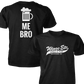 Wings Etc. Beer Me Bro - Next Level Premium Cvc Crew T-Shirt - Kalamazoo Michigan