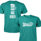 Wings Etc. Beer Me Bro - Next Level Premium Cvc Crew T-Shirt - Madisonville Kentucky