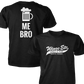 Wings Etc. Beer Me Bro - Next Level Premium Cvc Crew T-Shirt - Muncie Indiana