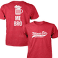 Wings Etc. Beer Me Bro - Next Level Premium Cvc Crew T-Shirt - Marion Indiana