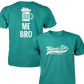 Wings Etc. Beer Me Bro - Next Level Premium Cvc Crew T-Shirt - Marion Indiana