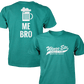 Wings Etc. Beer Me Bro - Next Level Premium Cvc Crew T-Shirt - Rochester Indiana
