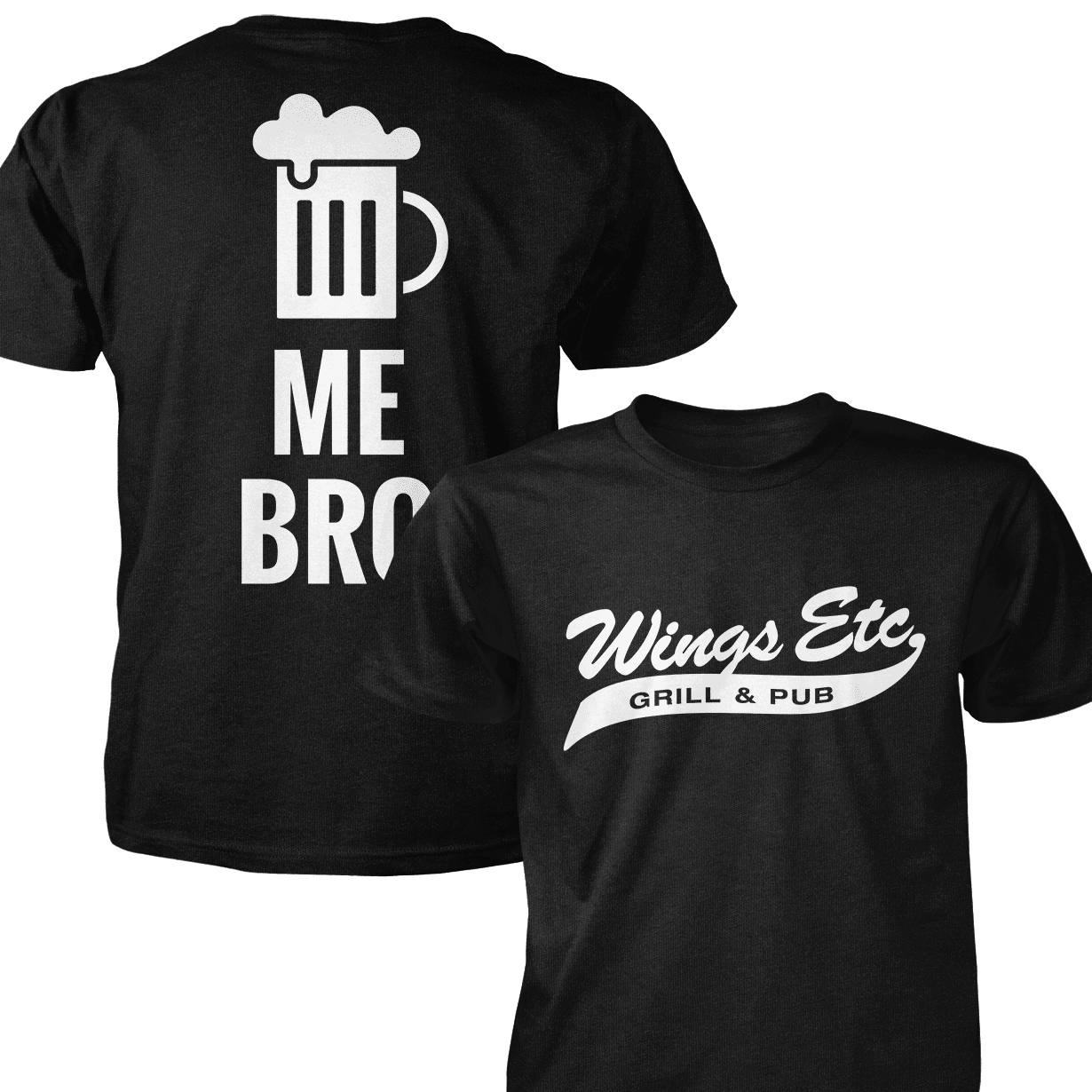 Wings Etc. Beer Me Bro - Next Level Premium Cvc Crew T-Shirt